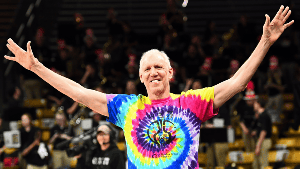 Bill Walton before the game between the Stanford Cardinals and the Colorado Buffaloes at the Coors Events Center - Ron Chenoy-USA TODAY Sports