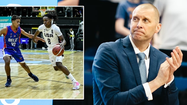 Kentucky head coach Mark Pope is recruiting Jasper Johnson in Argentina - Aaron Perkins, Kentucky Sports Radio; FIBA Basketball