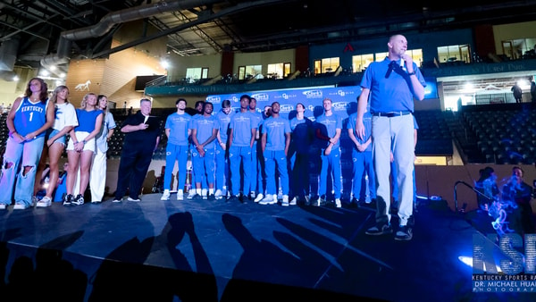 Mark Pope speaks at Kentucky Basketball's Club Blue NIL event - Dr. Michael Huang, Kentucky Sports Radio
