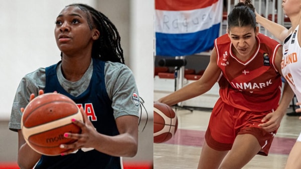 Photo of Trinity Jones (left) from @Trinityjones014 via X | Photo of Isabella Marion by FIBA Basketball