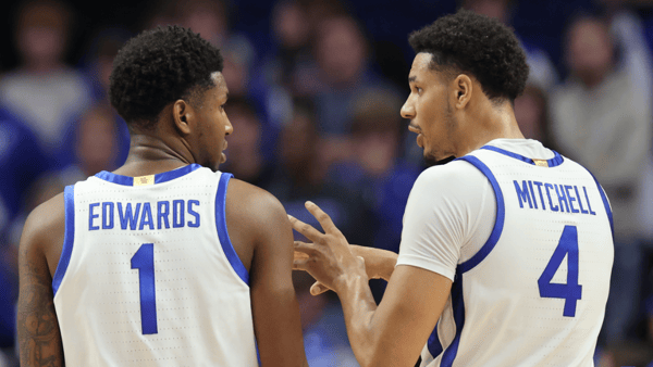 Photo of Justin Edwards (left) and Tre Mitchell by Dr. Michael Huang | Kentucky Sports Radio