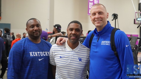 Photo of Alvin Brooks (left), Jason Hart (middle) and Mark Pope by Zack Geoghegan | Kentucky Sports Radio