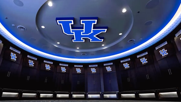 Kentucky women's basketball locker room