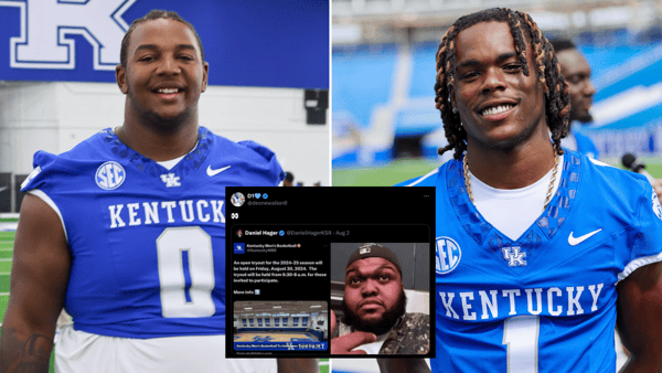 Photos of Deone Walker (left) and Maxwell Hairston by Mont Dawson | Kentucky Sports Radio