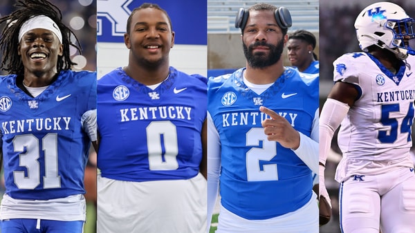 Kentucky's Maxwell Hairston, Deone Walker, Jamon Dumas-Johnson, and D'Eryk Jackson - Photos by Kentucky Sports Radio and USA Today Sports