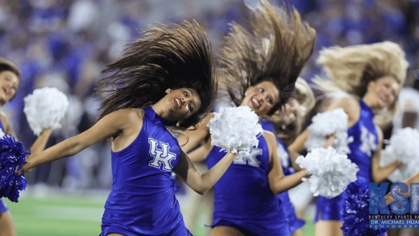 Kentucky dancers in action at Kroger Field - Dr. Michael Huang, Kentucky Sports Radio