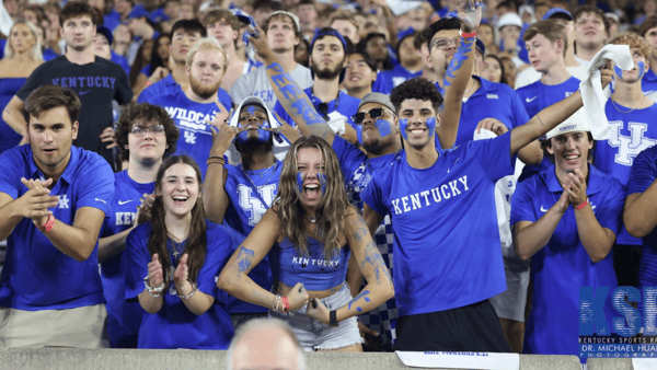 University of Kentucky students at Kroger Field - Dr. Michael Huang, Kentucky Sports Radio