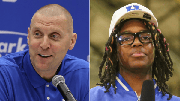 Mark Pope (left) - Dr. Michael Huang, Kentucky Sports Radio | Jasper Johnson (right) - Dylan Ballard, Sea of Blue