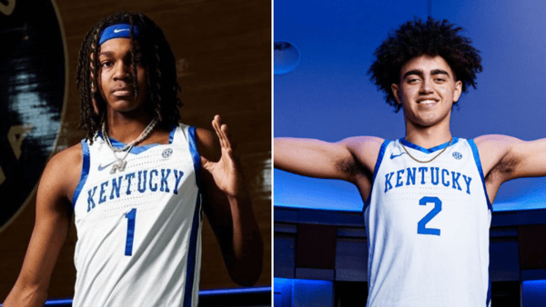 Jasper Johnson (left) and Malachi Moreno in Kentucky uniform - UK Athletics