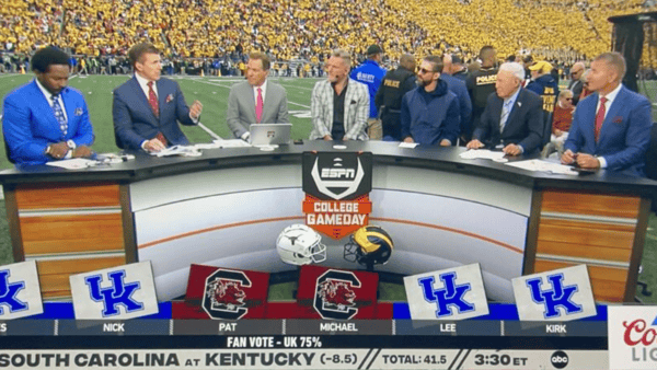 College Gameday Kentucky vs. South Carolina picks - screenshot via ESPN