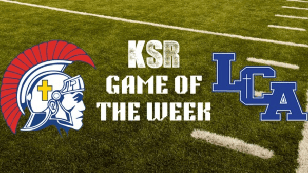 KSR Game of the Week graphic | Christian Academy-Louisville @ Lexington Christian Academy