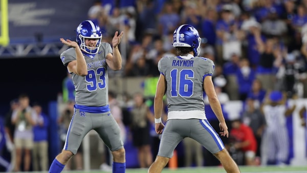 Alex Raynor celebrates with Wilson Berry - Dr. Michael Huang, Kentucky Sports Radio
