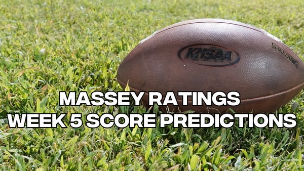 Massey Ratings Week 5 score predictions graphic - KSR