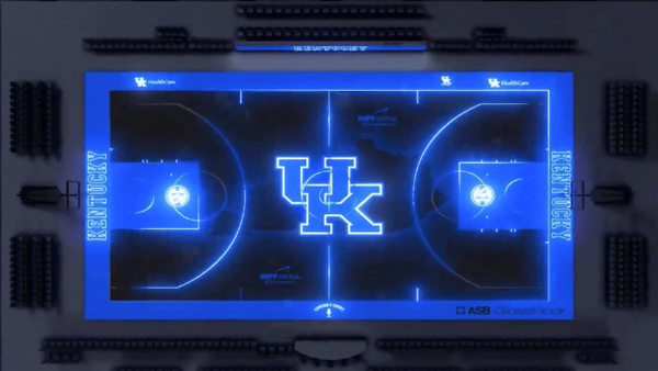 Screenshot of Rupp Arena with ASB GlassFloor - UK Athletics