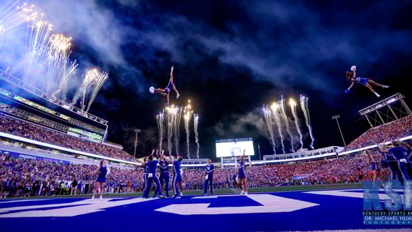 The scene at Kroger Field for a night game - Dr. Michael Huang, Kentucky Sports Radio