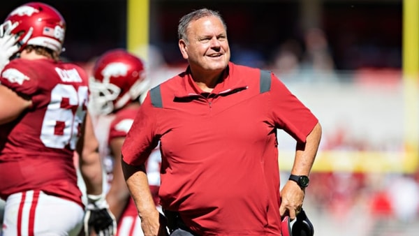 LSU and Arkansas will face off at night in Fayetteville (Photo: USA Today)