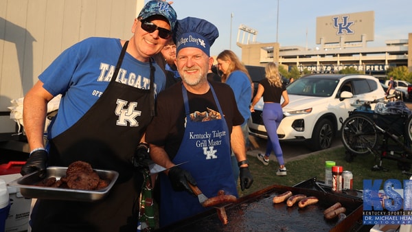 Kentucky fans tailgate outside Kroger Field before a football game - Dr. Michael Huang, Kentucky Sports Radio