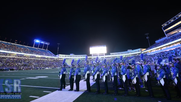 Kentucky band members performing during Auburn game - Dr. Michael Huang, Kentucky Sports Radio