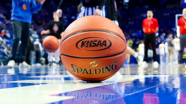 Basketball with KHSAA logo - Les Nicholson - Kentucky Sports Radio