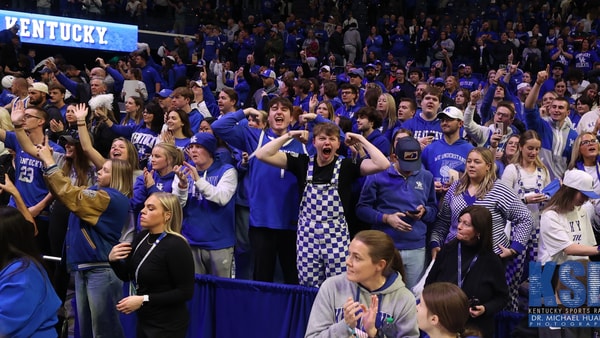 Kentucky fans celebrate after the Florida win - Dr. Michael Huang, Kentucky Sports Radio