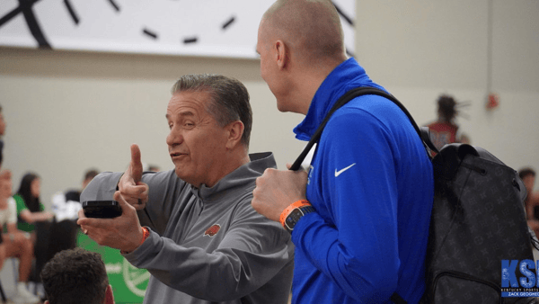 John Calipari (left) and Mark Pope - Zack Geoghegan, Kentucky Sports Radio