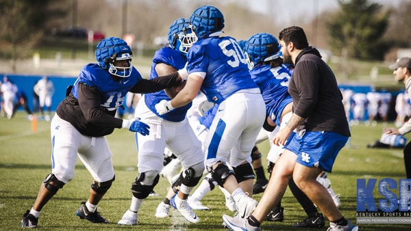 Alex Wollschlaeger and the Kentucky offensive line, via Aaron Perkins, KSR