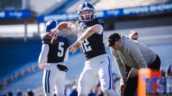 Freshman QB Stone Saunders at the Kentucky Spring Showcase, via Aaron Perkins, KSR