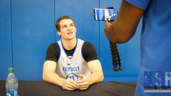 Kentucky walk-on Grant Darbyshire at Media Day in 2023 - Photo by Aaron Perkins | Kentucky Sports Radio