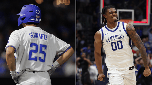 Photos of Ryan Schwartz (left) and Otega Oweh via Kentucky Sports Radio