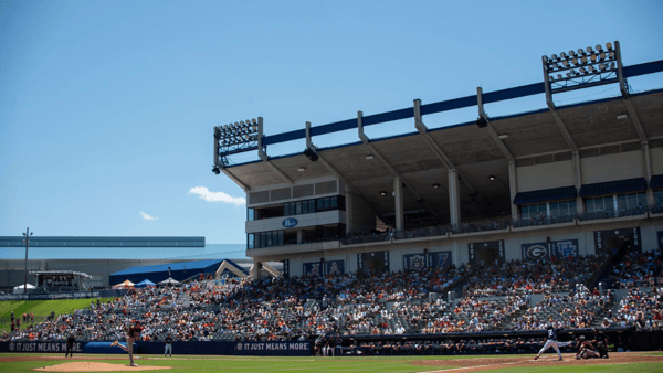 Auburn Tigers take on Texas A&M Aggies during the SEC baseball tournament at Hoover Met in Birmingham, Ala., on Thursday, May 22, 2025. Texas A&M Aggies defeated Auburn Tigers 3-2.