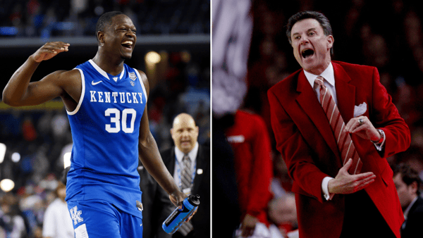 Photos of Julius Randle (left) and Rick Pitino via Imagn Images