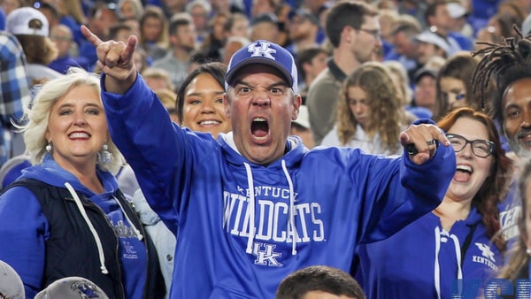 An excited Kentucky football fan, via Dr. Michael Huang, KSR