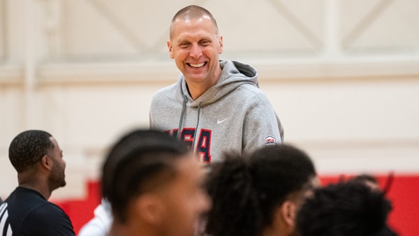Mark Pope at USA U19 Training Camp (Jonae McCloud, USA Basketball)