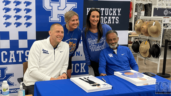 Mark Pope and Kenny Brooks hosted a meet and greet at the Beaumont Kroger in Lexington, KY on Tuesday afternoon