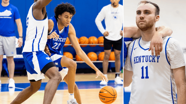 (Braydon Hawthorne and Walker Horn, Photos via UK Athletics)