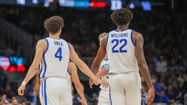 Koby Brea (left) and Amari Williams - Dylan Ballard, A Sea Of Blue courtesy to Kentucky Sports Radio