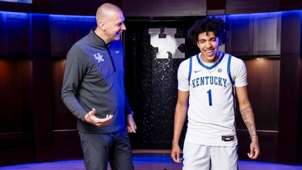 Tay Kinney on Kentucky official visit (UK Athletics)