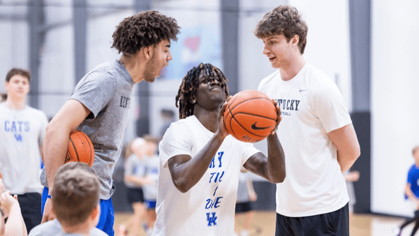 Malachi Moreno (left), Denzel Aberdeen (middle), and Reece Potter - Chet White, UK Athletics