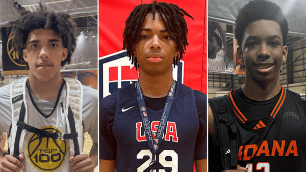 Photos of Tay Kinney (left), Deron Rippey Jr. (middle), and Anthony Thompson via Jamie Shaw | On3