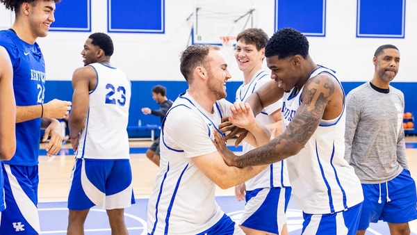 Walker Horn. Otega Oweh. Trent Noah. Malachi Moreno. Mo Dioubate. Jason Hart. Kentucky men’s basketball practice. Photo by Chet White | UK Athletics