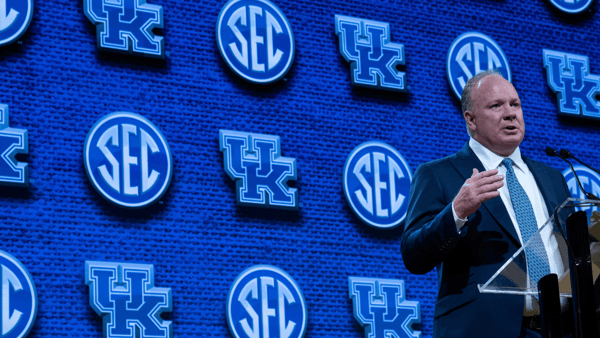 Mark Stoops at the 2023 SEC Media Days, Denny Simmons : The Tennessean : USA TODAY NETWORK
