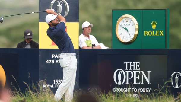 Jul 20, 2025; Portrush, IRL; Scottie Scheffler tees of on the eleventh hole during the final round of The 153rd Open Championship golf tournament at Royal Portrush. Mandatory Credit: Mike Frey-Imagn Images