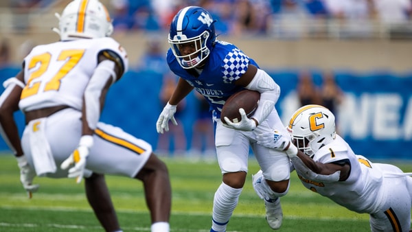 Michael Drennen spent two seasons at Kentucky before entering the transfer portal, via Jordan Prather-Imagn Images