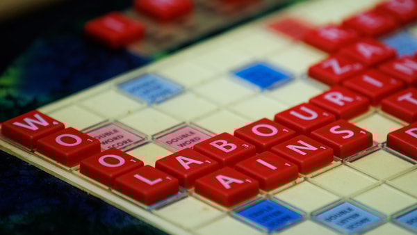 The board of a game between Kevin Fraley and Marty Gabriel during the Scrabble Players Championship at the Century Center on Monday, July 22, 2024, in South Bend | MICHAEL CLUBB/SOUTH BEND TRIBUNE / USA TODAY NETWORK
