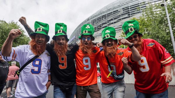 College Football fans at the Aer Lingus Classic, via INPHO via Imagn Images