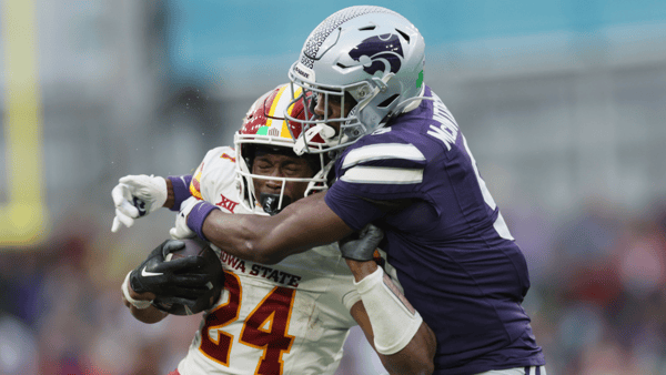 Kansas State vs. Iowa State in week zero, via Laszlo Geczo:INPHO via Imagn Images