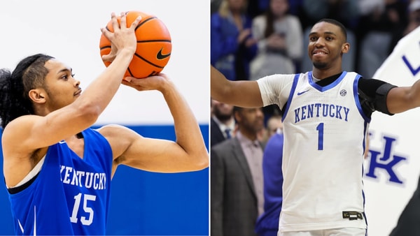 Photo of Jaland Lowe (left) via UK Athletics | Photo of Lamont Butler via Kentucky Sports Radio