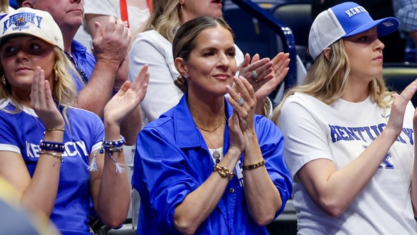 Lee Anne Pope and her daughters at the SEC Tournament - Dr. Michael Huang, Kentucky Sports Radio