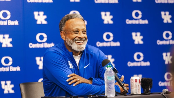 Kentucky women's basketball head coach Kenny Brooks at Media Day | Aaron Perkins, Kentucky Sports Radio
