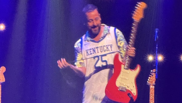 Adam Sandler wears Kentucky jersey at Rupp Arena on You're My Best Fried tour stop - Mario Maitland, Kentucky Sports Radio